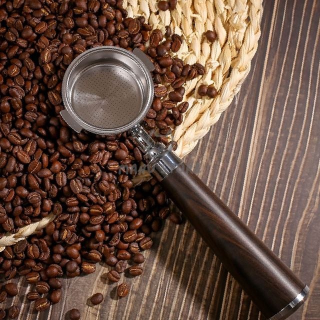 커피추출 커피포터필터 51mm 바텀리스 월넛