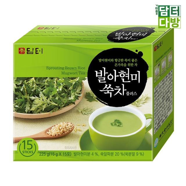 (무배) 담터 발아현미 쑥차 15스틱