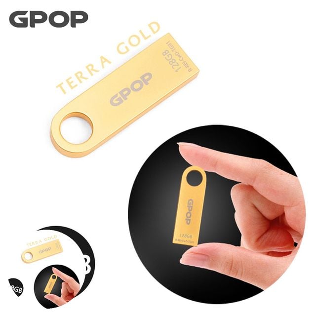 노트북usb메모리 USB메모리 테라골드 메탈 USB 메모리 128G