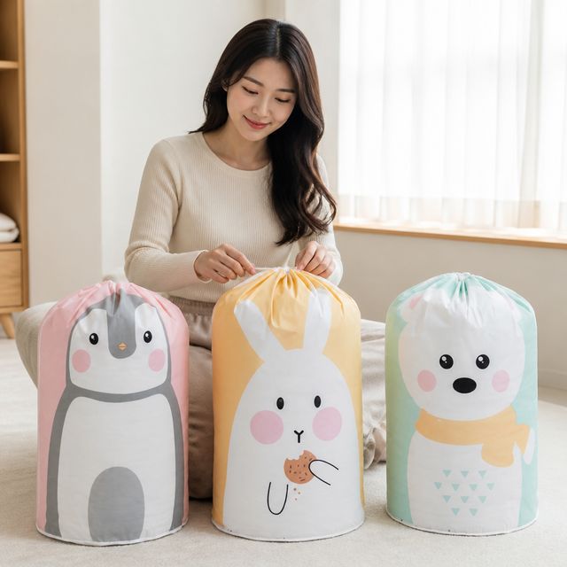 특대형 옷 이불 보관함 장난감 수납가방 의류 정리함 리빙박스 짐정리