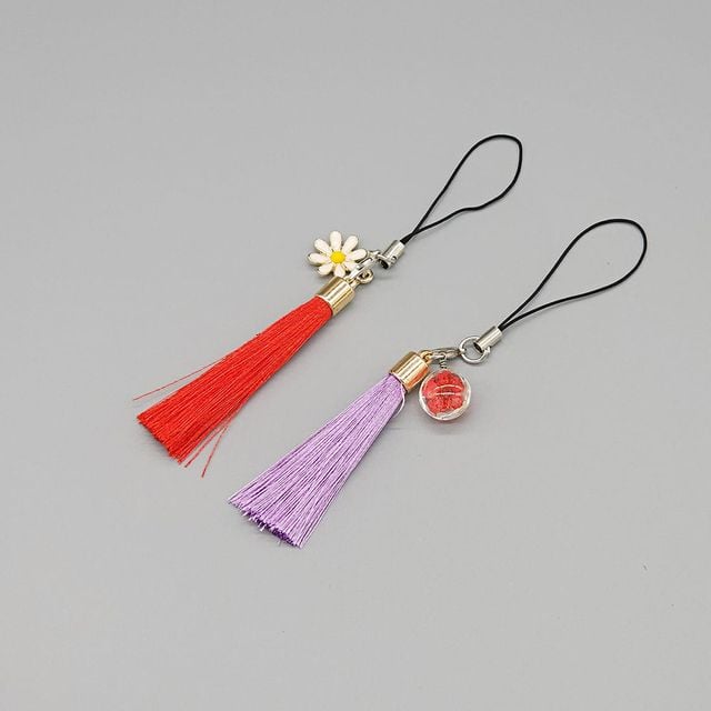 장신구 가방 핸드폰고리 소품 DIY 악세서리 태슬 악세서리부속 태슬고리 고정핀 연결링