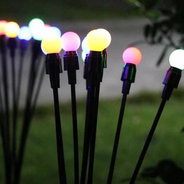 10구 LED 반딧불 무선 컬러 정원등 잔디등 야외 전등 산책로등 장식 외부등 - 이미지 3