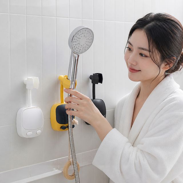 욕실 샤워기거치대 접착식 샤워기헤드홀더 샤워기걸이 벽걸이형