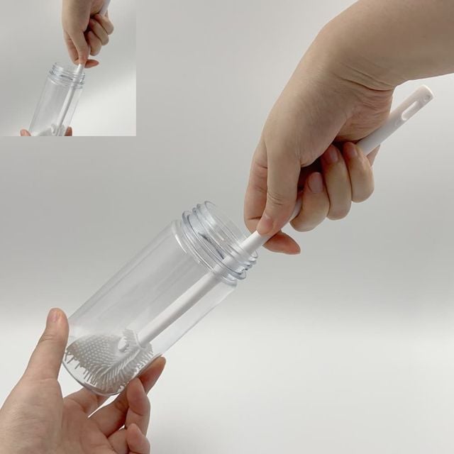 휘어지는 부드러운 실리콘 텀블러 젖병 유리병 세척솔 병솔 텀블러브러쉬 젖병브러쉬 물병세척솔 물통세척