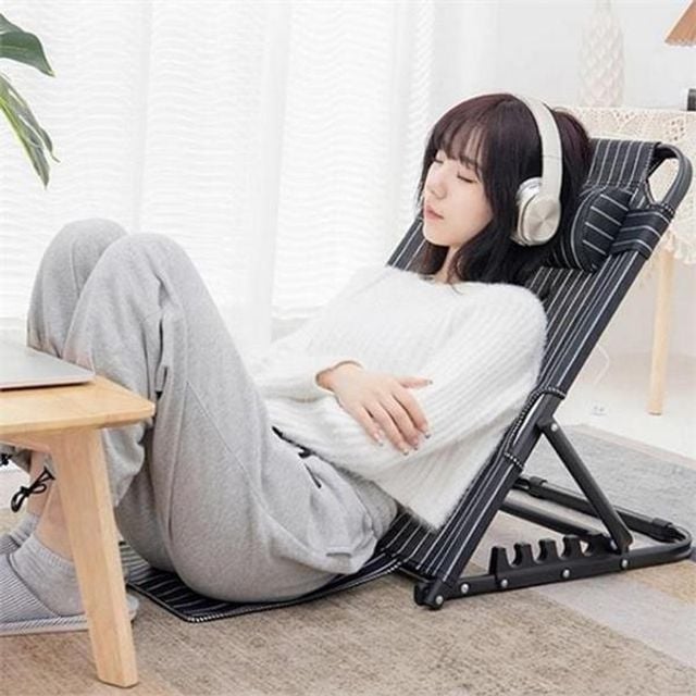 팔걸이형 접이식 좌식 의자 리클라이너 각도 조절 좌식 의자 독서용