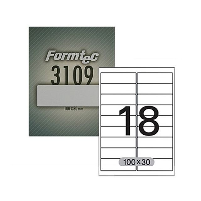 폼텍 LQ-3109 주소용라벨지 잉크젯 라벨지 18칸 20매