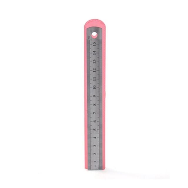양면 눈금 스틸자 15cm 양면자 커팅자 스텐자