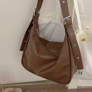 여성 데일리 숄더백 크로스백 - 캠퍼스룩 스트랩 가방 - 이미지 2
