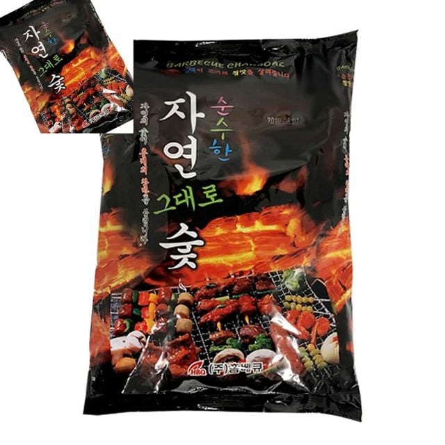 자연그대로 숯 700g 고기숯 캠핑고기숯 캠핑숯 바베큐숯