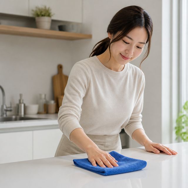 주방 청소 용품 극세사 재질 걸레 주방용 행주 닦기 세척용 타월