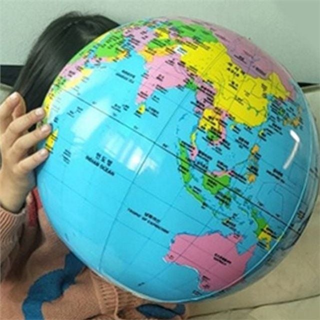 어린이 교육 지구본 아동 교육 지구본 어린이용 학습용 학습지 풍선 유아 장난감 교구 지도 지리