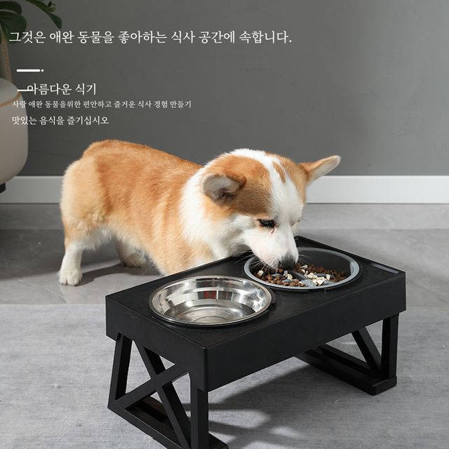 숄더백 조정 상승 고양이 그릇 스테인레스 스틸 7 - 이미지 2