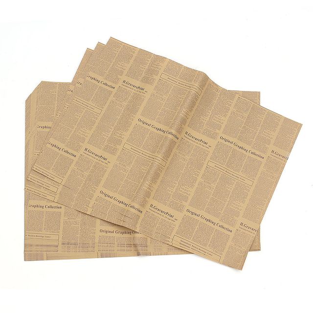 레터링 크라프트 포장지 45장 퍼플 70x50cm 선물 꽃 영어 - 이미지 1
