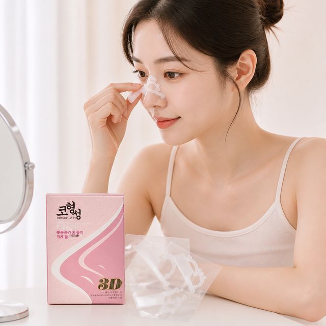 코높이 아이템 실리콘 투명 콧대 보정기구 성형 뷰티 소품 - 이미지 1