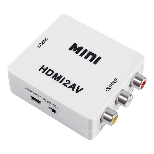 미니 HDMI to AV 컨버터 디지털 신호 변환 아날로그 출력