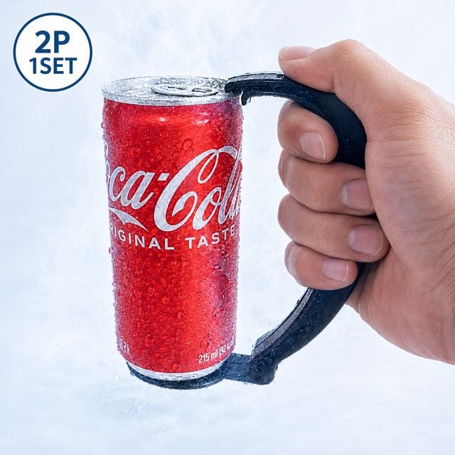펀펀샵 캔 손잡이 주류캔 홀더 음료수 손잡이 캔핸들 미끄럼방지 355mL - 이미지 2