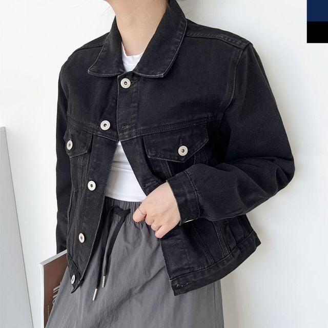 청바지 데님자켓 여친 청자켓 점퍼 데님 봄 데님점퍼
