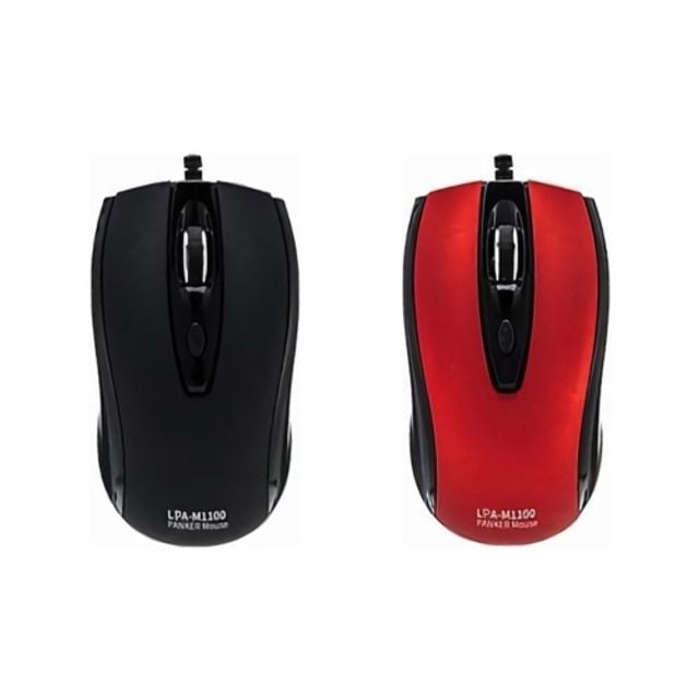 혜명몰 팬커 유선광마우스 LPA-M1100 블랙 / USB포트 - 개 (1개입) 사무용마우스 노트북마우스 유선마우스