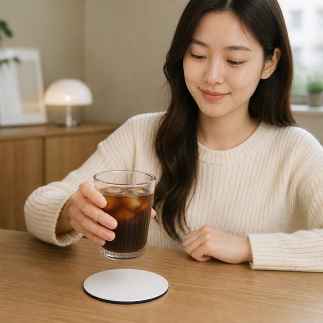 컵받침 티코스터 규조토 소프트 테이블 용품 - 이미지 1