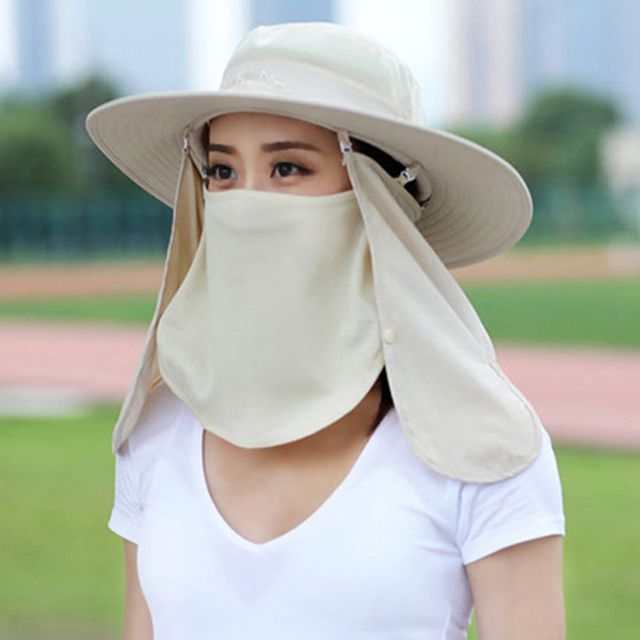 키밍 자외선 차단 썬캡 챙넓은 모자 입가림 탈부착 - 이미지 8