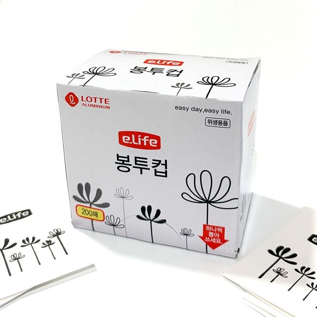 이라이프 일회용 봉투컵 생수컵 200매입 K455