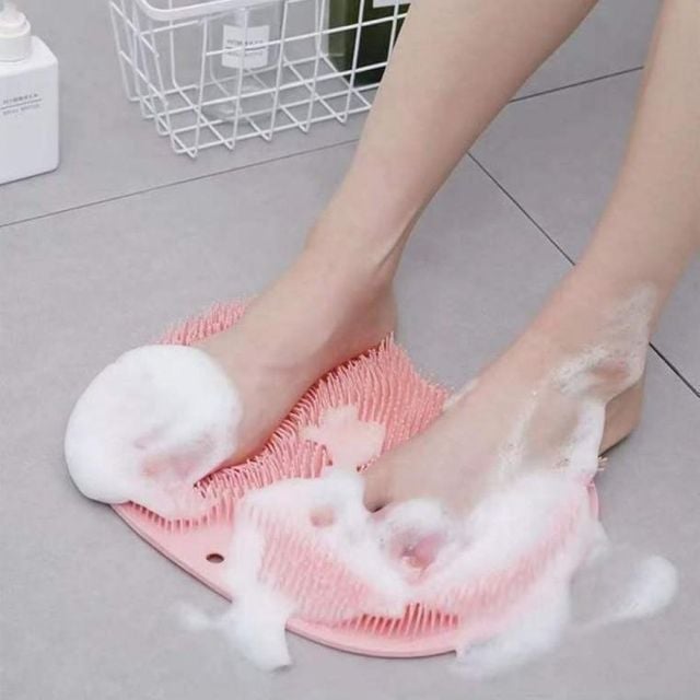 풋 흡착식 바디 샤워 타월 브러쉬 등 벽부착 솔 발씻는