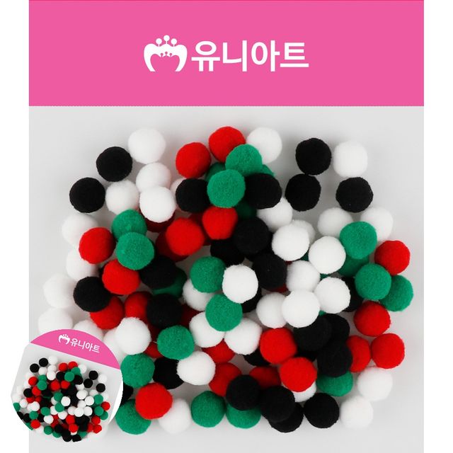 털방울 만들기솜 솜사탕 퐁퐁이 20mm 크리스마스