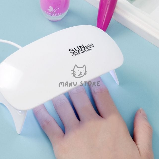 네일건조기 uv램프 미니 UV LED 젤네일 램프 화이트