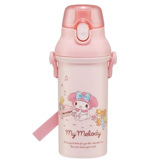마이멜로디 뮤직 원터치 어깨끈물병480ml