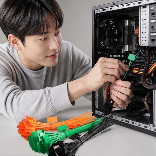 전선 이름표 라벨 케이블 타이 정리 1p - 이미지 1