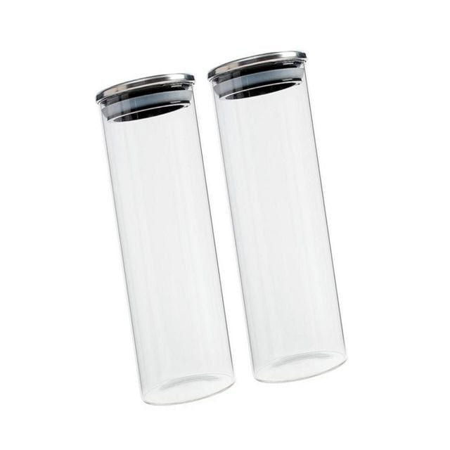 내열유리 밀폐용기 2p세트 6.5cm 520ml 견과류통 사탕용기 전자렌지용밀폐용기
