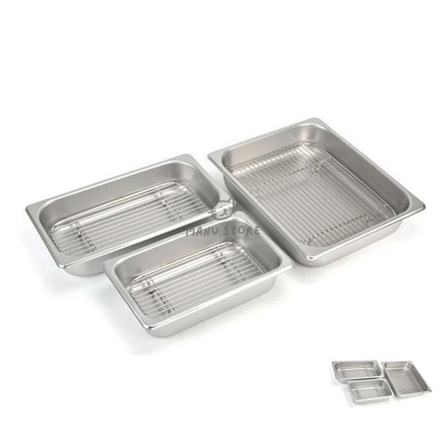 튀김받침 스텐밧드 반찬통용 2분의1 스텐 일자밧드망