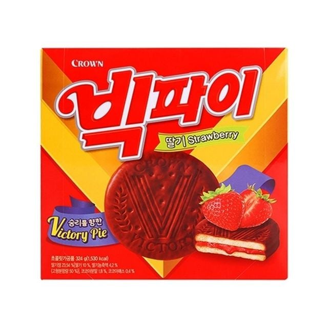 크라운 빅파이 딸기 대 324g (1개입)