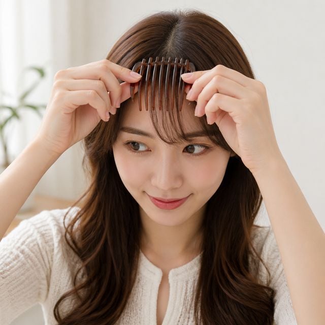 앞머리 볼륨 빗 헤어 스타일링 롤브러시 미니 헤어롤 브러시
