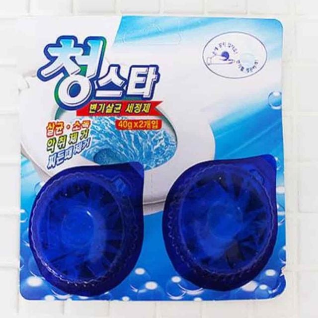 변기세정제 2p 변기냄새제거제 좌변기세정제 변기파란색 변기물때제거