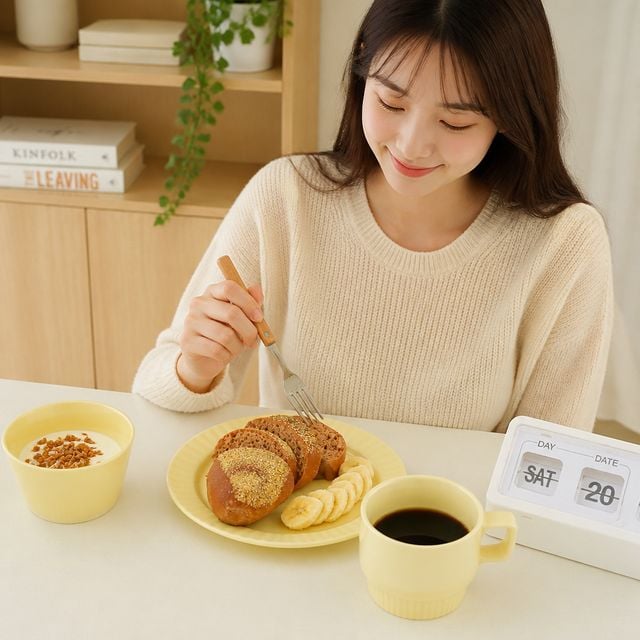 카페 홈카페 식기 플레이트 브런치접시 머그잔 - 이미지 1