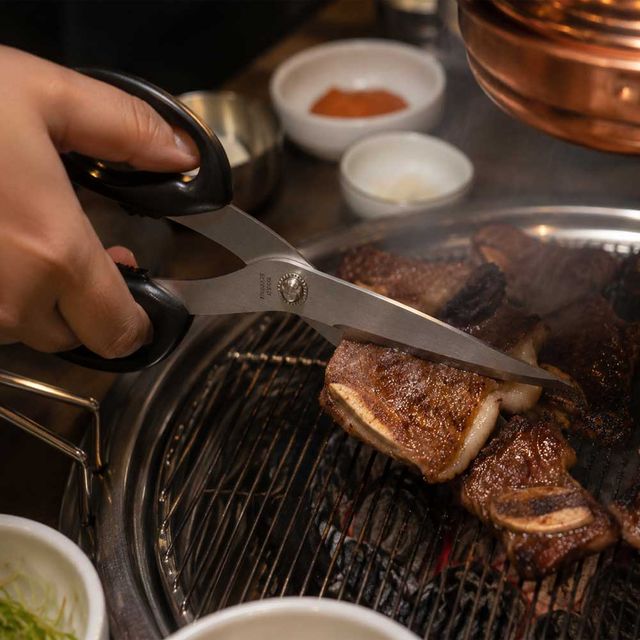 갈비가위 고급 스테인리스 고기가위 삼겹살 다용도 식가위 3개 - 이미지 3