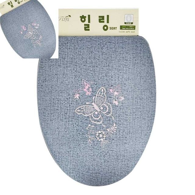 힐링 소프트 변기커버 특대 O형 욕실 O링 철제고정 방수커버