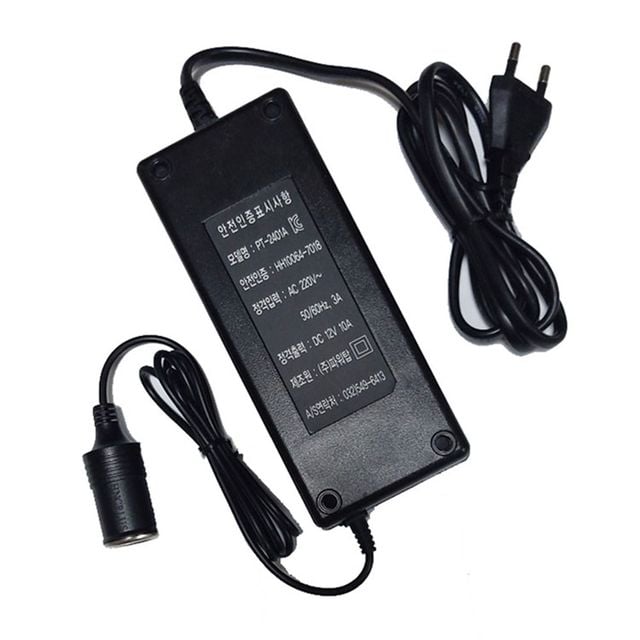 가정용 아답터 12V10A(120W) 차량용제품 집에서 사용
