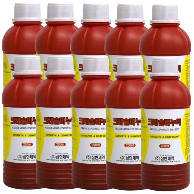 삼현 크레솔 비누액 200ml 10개 크레졸 소독