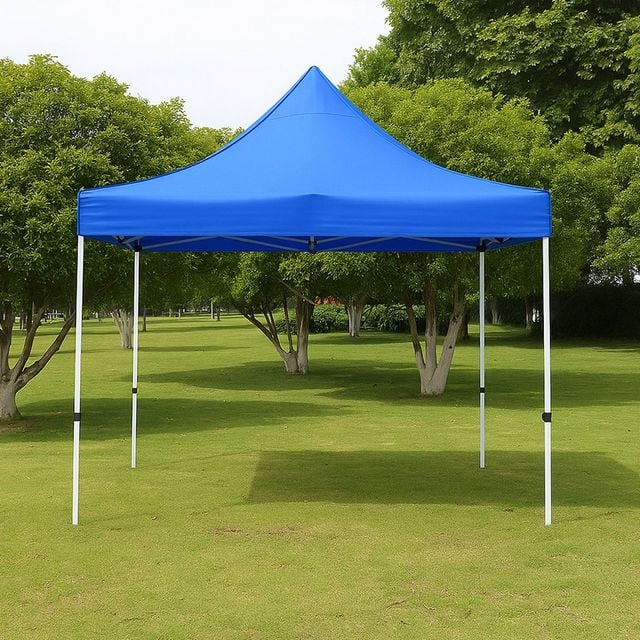야외천막 축제용천막 행사용 접이식 캐노피 천막 300x300cm 블루