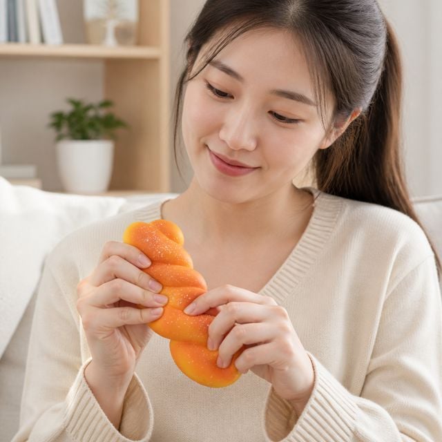 말랑이 스퀴시 주물럭 꽈비 1P 스트레스 해소 어린이 촉감놀이 장난감