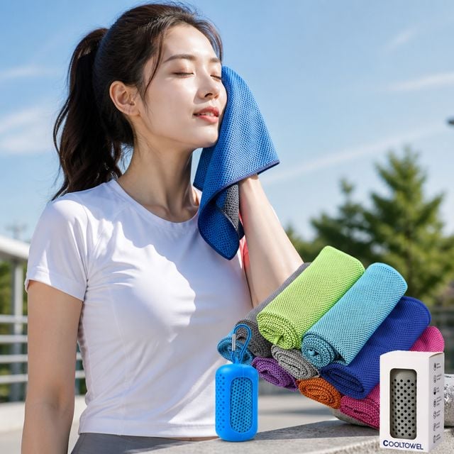 아이스 쿨타월 운동용 냉감 수건 헬스 스포츠 타월 등산 땀수건 땀닦이