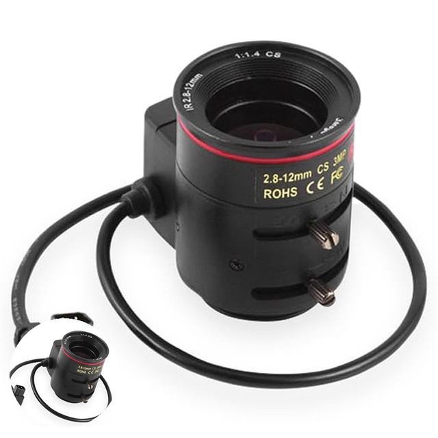 수동렌즈 마운트캠렌즈 카메라 전용 수동초점 렌즈 2.8-12mm F1.4 Varifocal CS 2MP VS-M2812-2