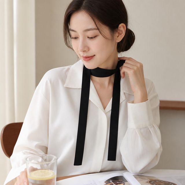 목 스카프 긴 넥 목도리 5color