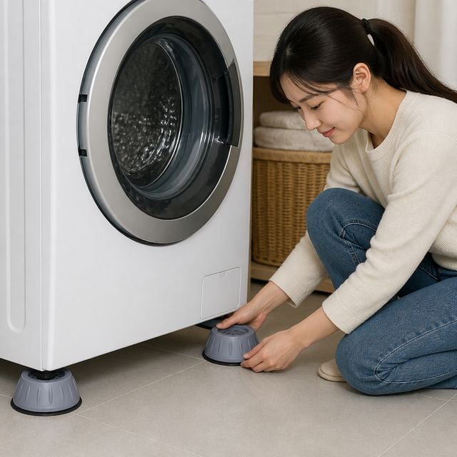 세탁기 받침대 진동 충격 흡수 패드 소음 방지 미끄럼 가전 액세서리