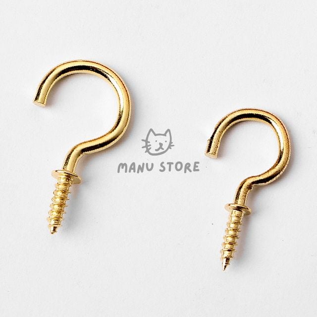 벽면걸이 집게걸이 40p 고리 나사못 혼합