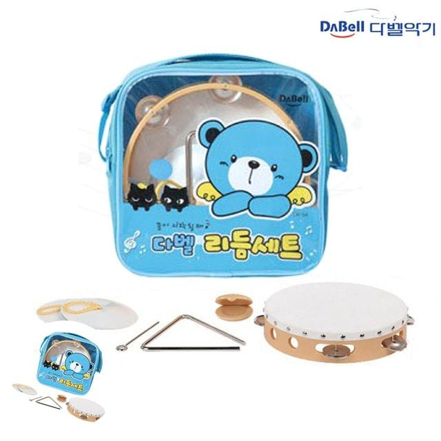 리듬감발달완구 음악교육완구 하늘색 리듬악기세트