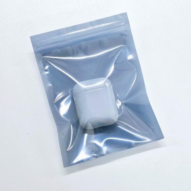 방지 정전기 차단 제전 지퍼백 봉투 11x15cm 드 슬라이 다회용 비닐 딩 포장