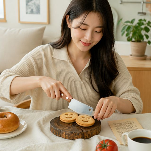 중식도 브런치 나이프 미니 빵칼 디저트 도끼 주방 조리용 조리도구